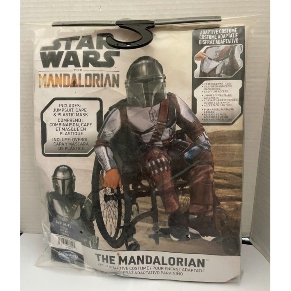 Kids' Star Wars MANDALORIAN Costume Jumpsuit with Mask Child Size‎ large
